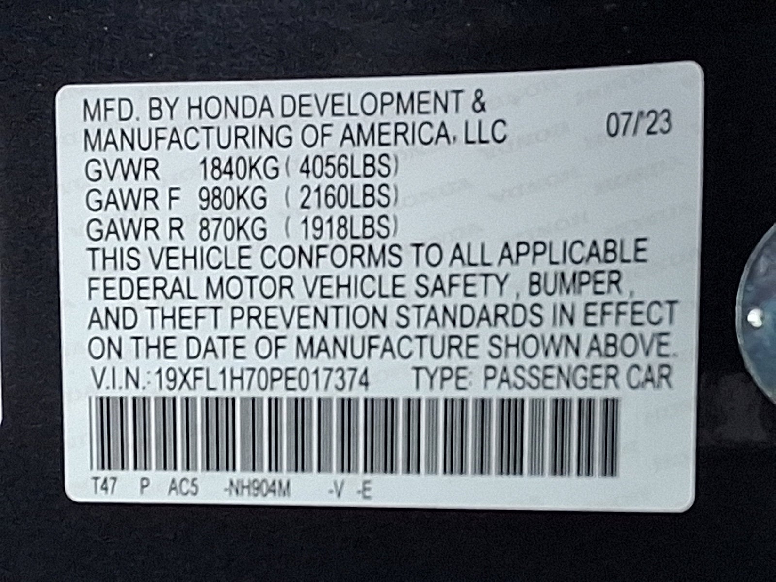 2023 Honda Civic Hatchback EX-L