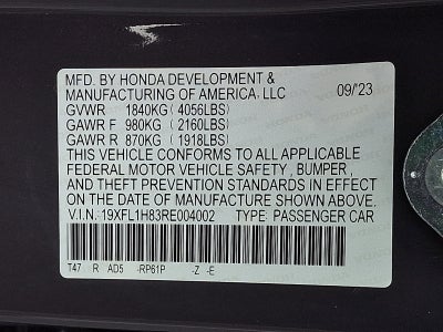 2024 Honda Civic Hatchback Sport Touring