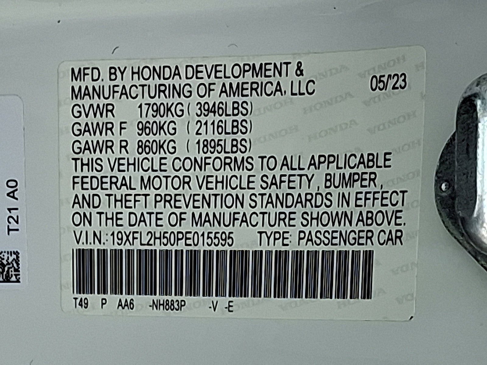 2023 Honda Civic Hatchback LX