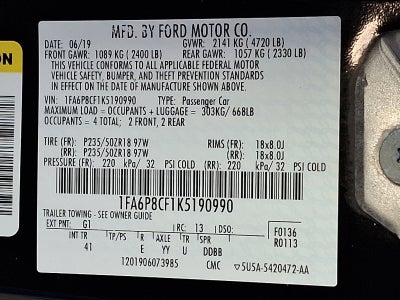 2019 Ford Mustang GT Premium