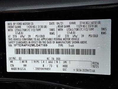 2021 Ford Ranger LARIAT
