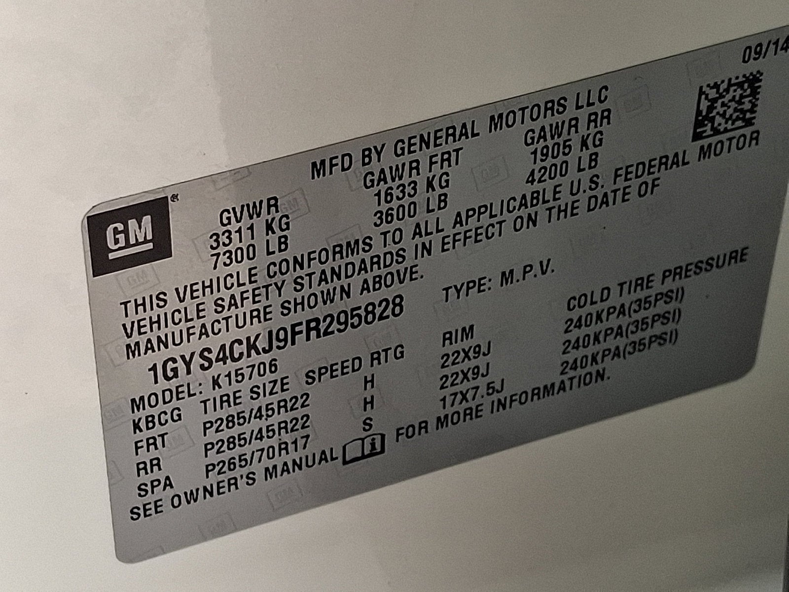 2015 Cadillac Escalade Premium
