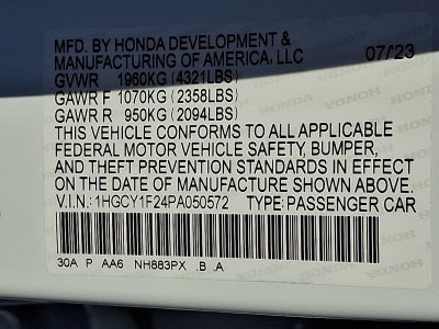 2023 Honda Accord Sedan LX