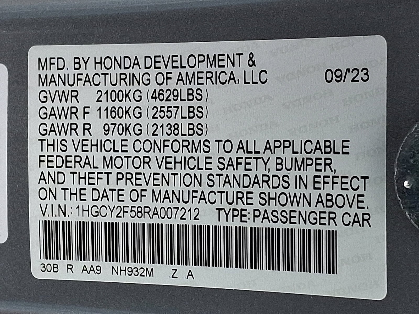 2024 Honda Accord Hybrid Sport
