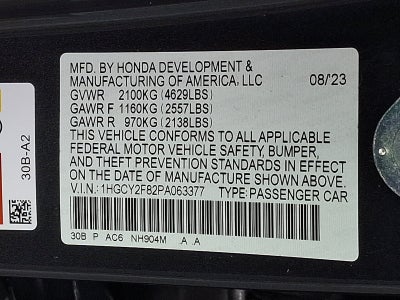 2023 Honda Accord Hybrid Touring