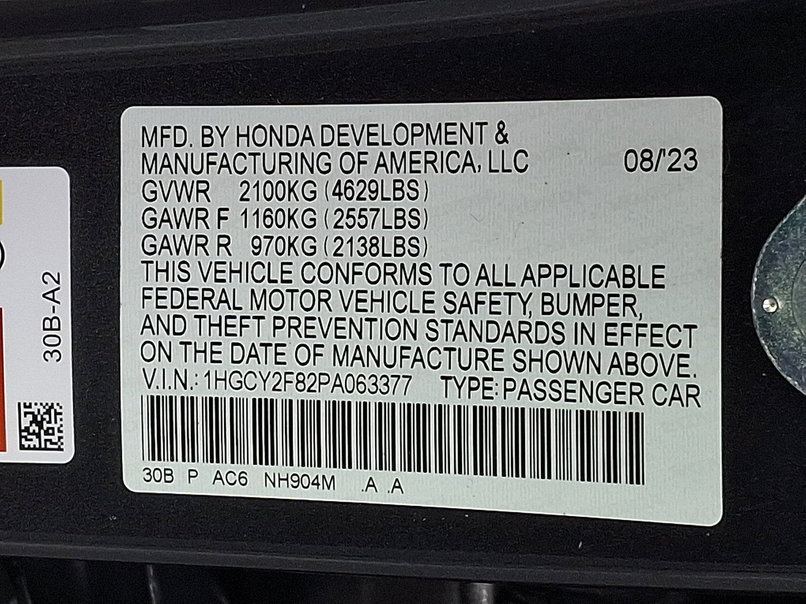 2023 Honda Accord Hybrid Touring