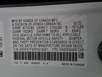 2023 Honda Civic Sedan Touring