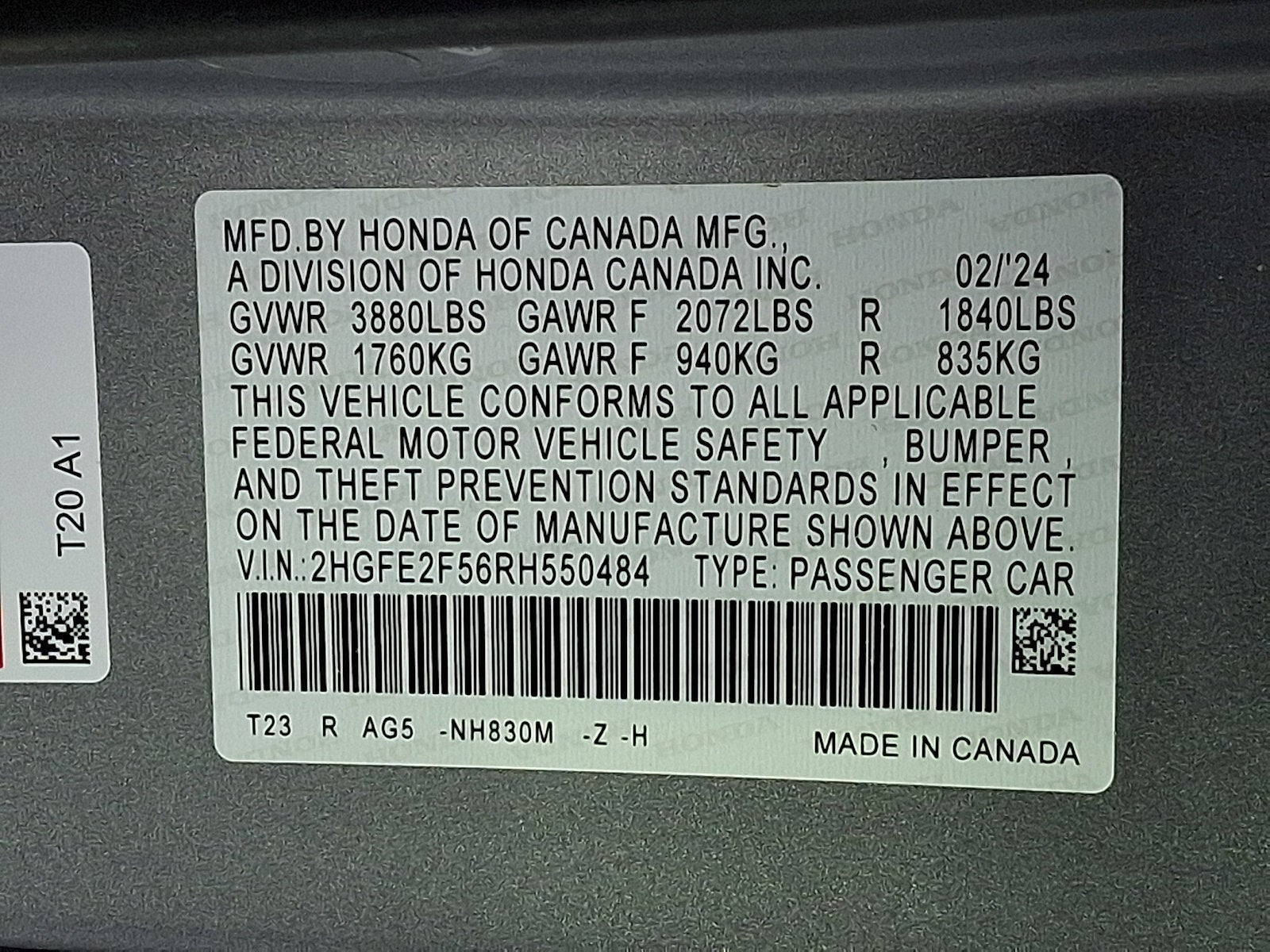 2024 Honda Civic Sedan Sport