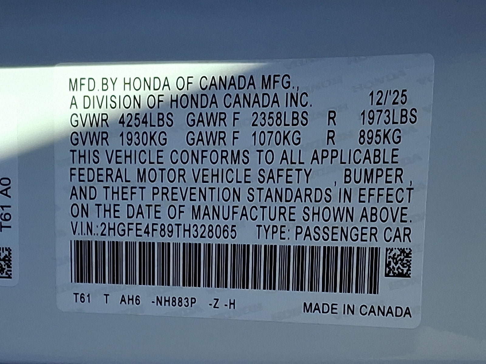 2026 Honda Civic Sedan Hybrid Sport