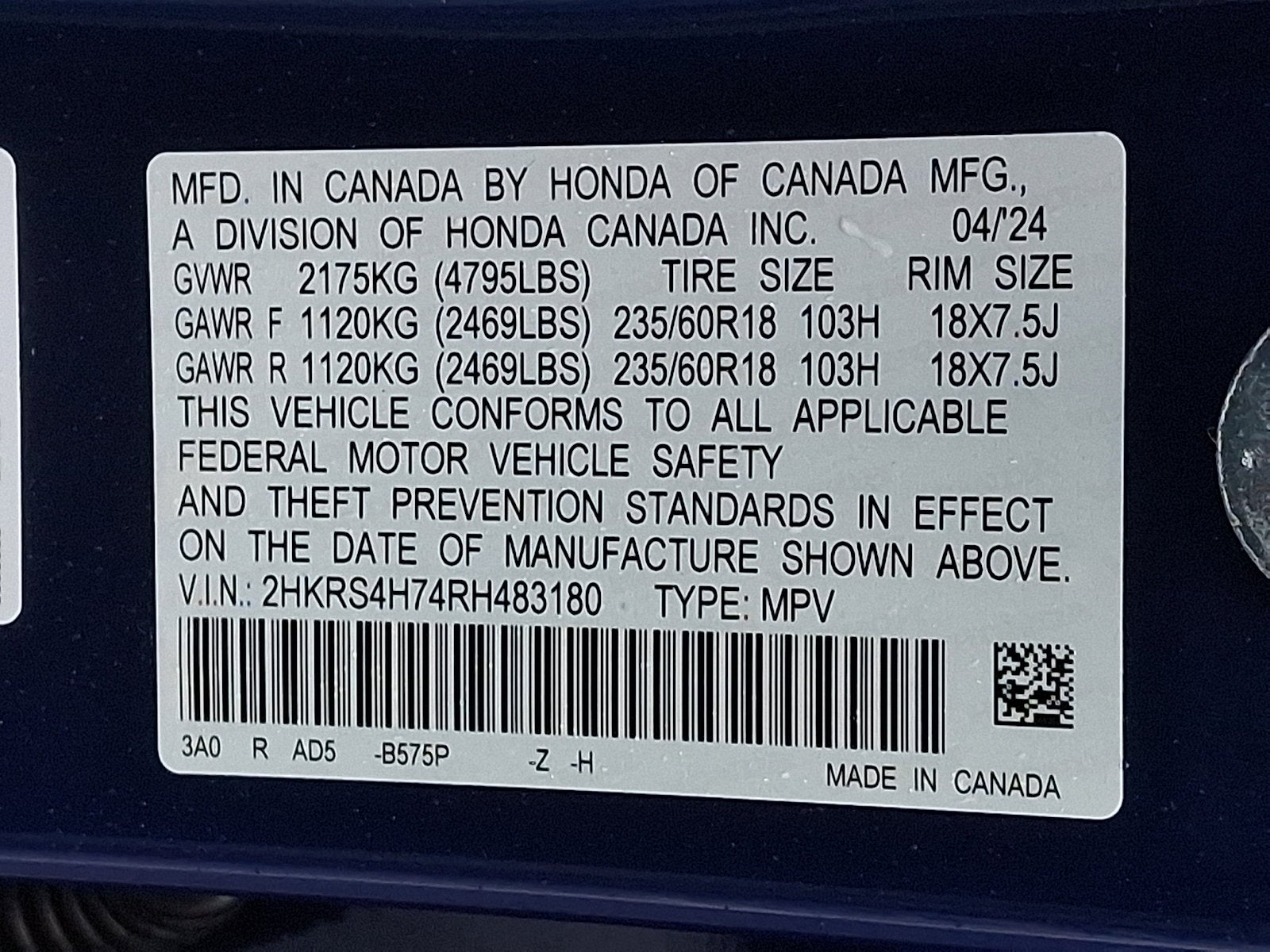 2024 Honda CR-V EX-L