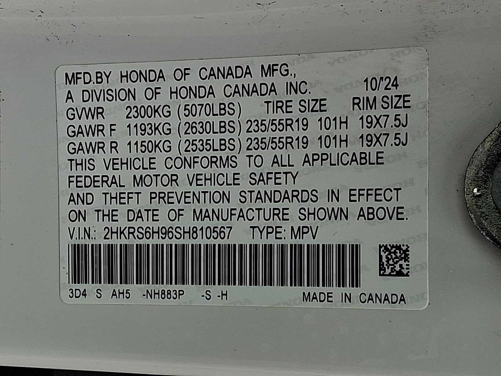 2025 Honda CR-V Hybrid Sport Touring