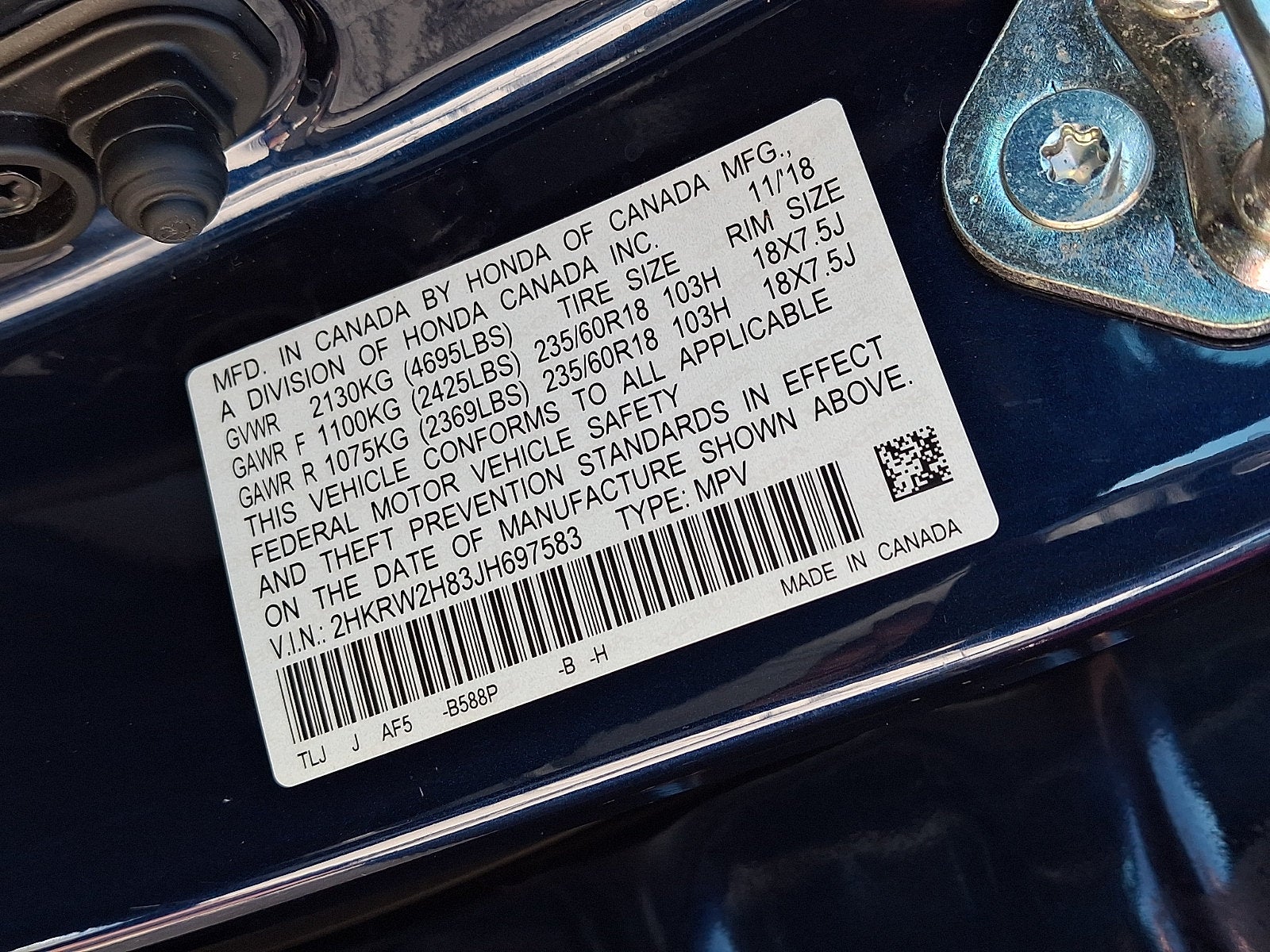 2018 Honda CR-V EX-L