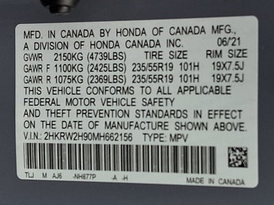 2021 Honda CR-V Touring