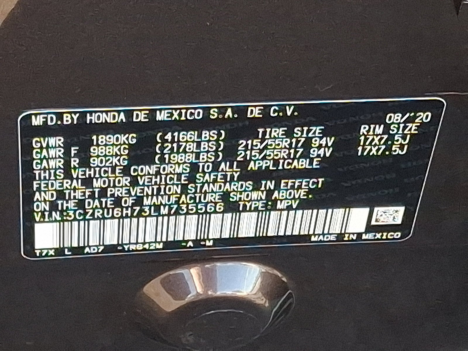 2020 Honda HR-V EX-L