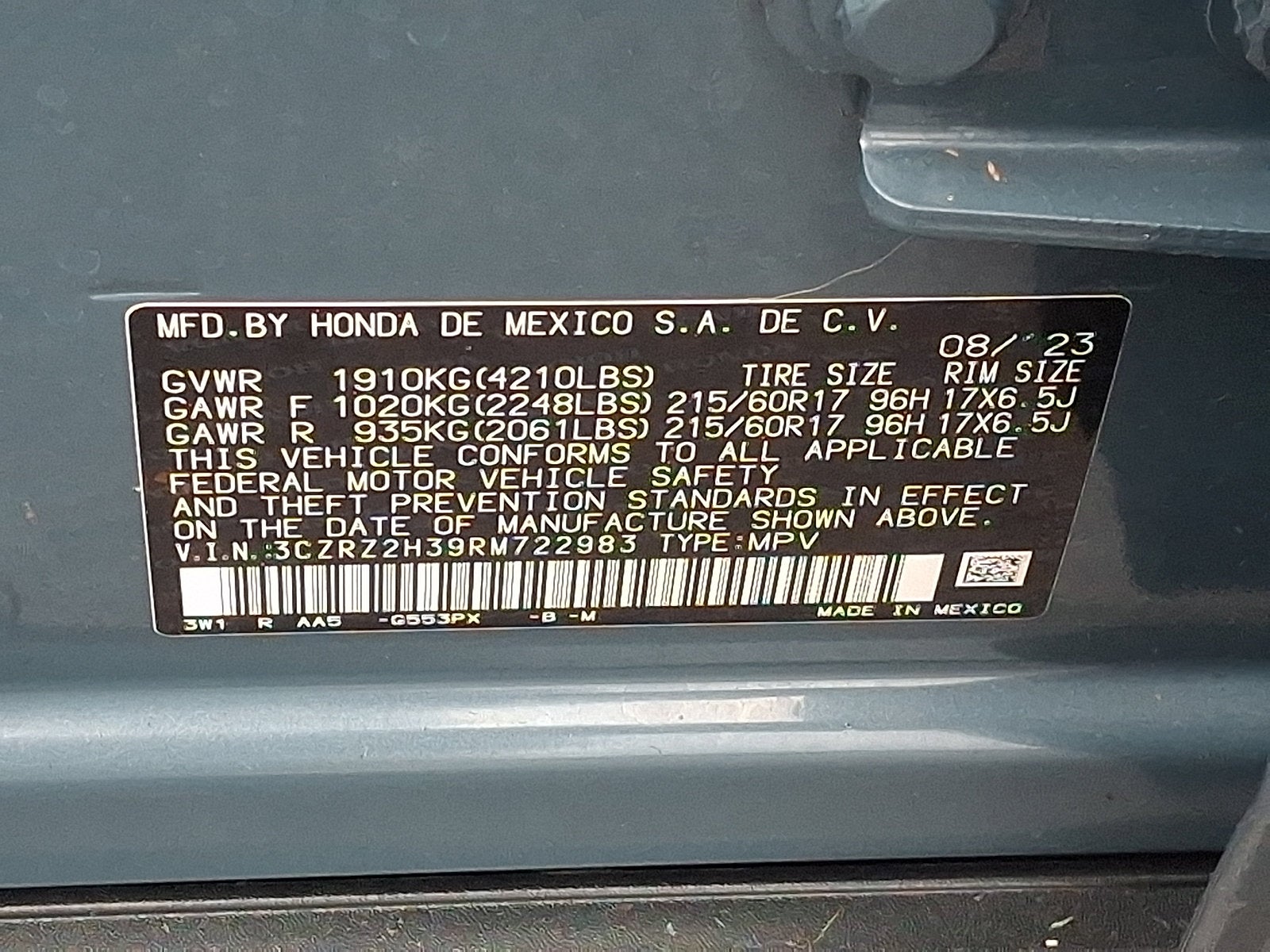 2024 Honda HR-V LX