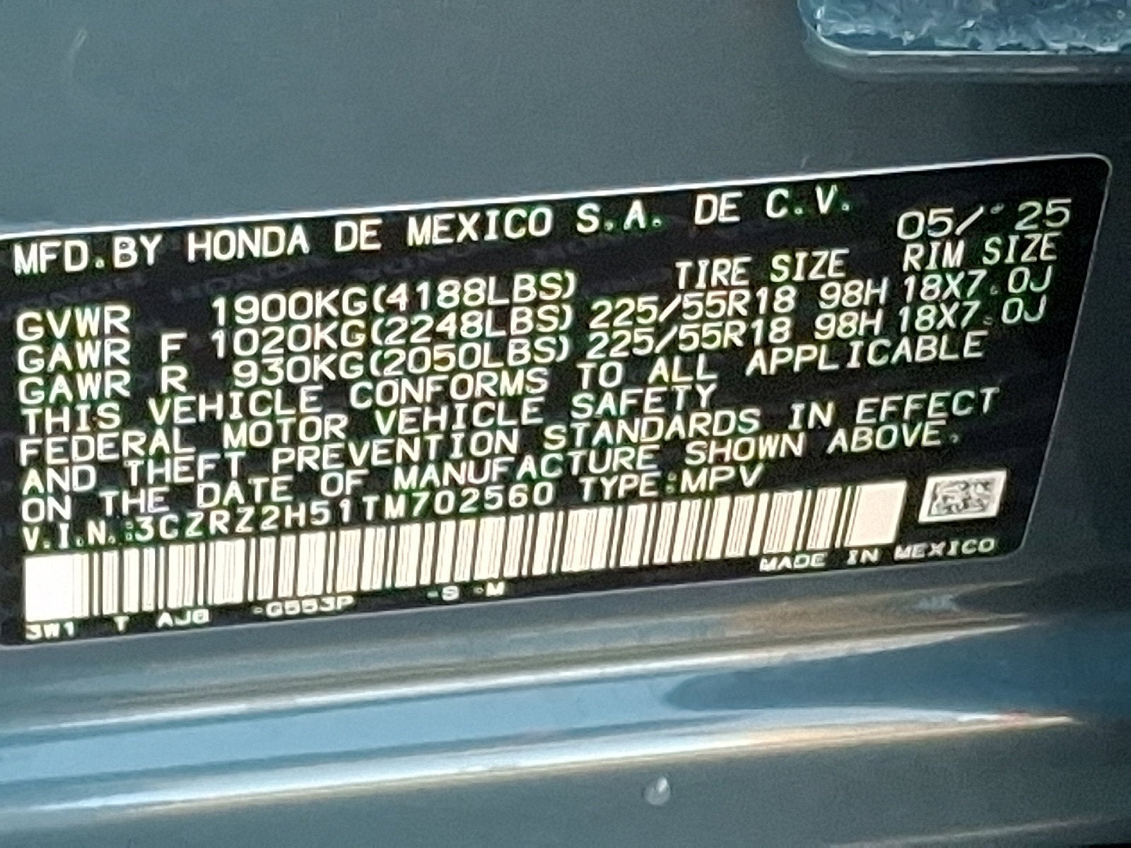 2026 Honda HR-V Sport