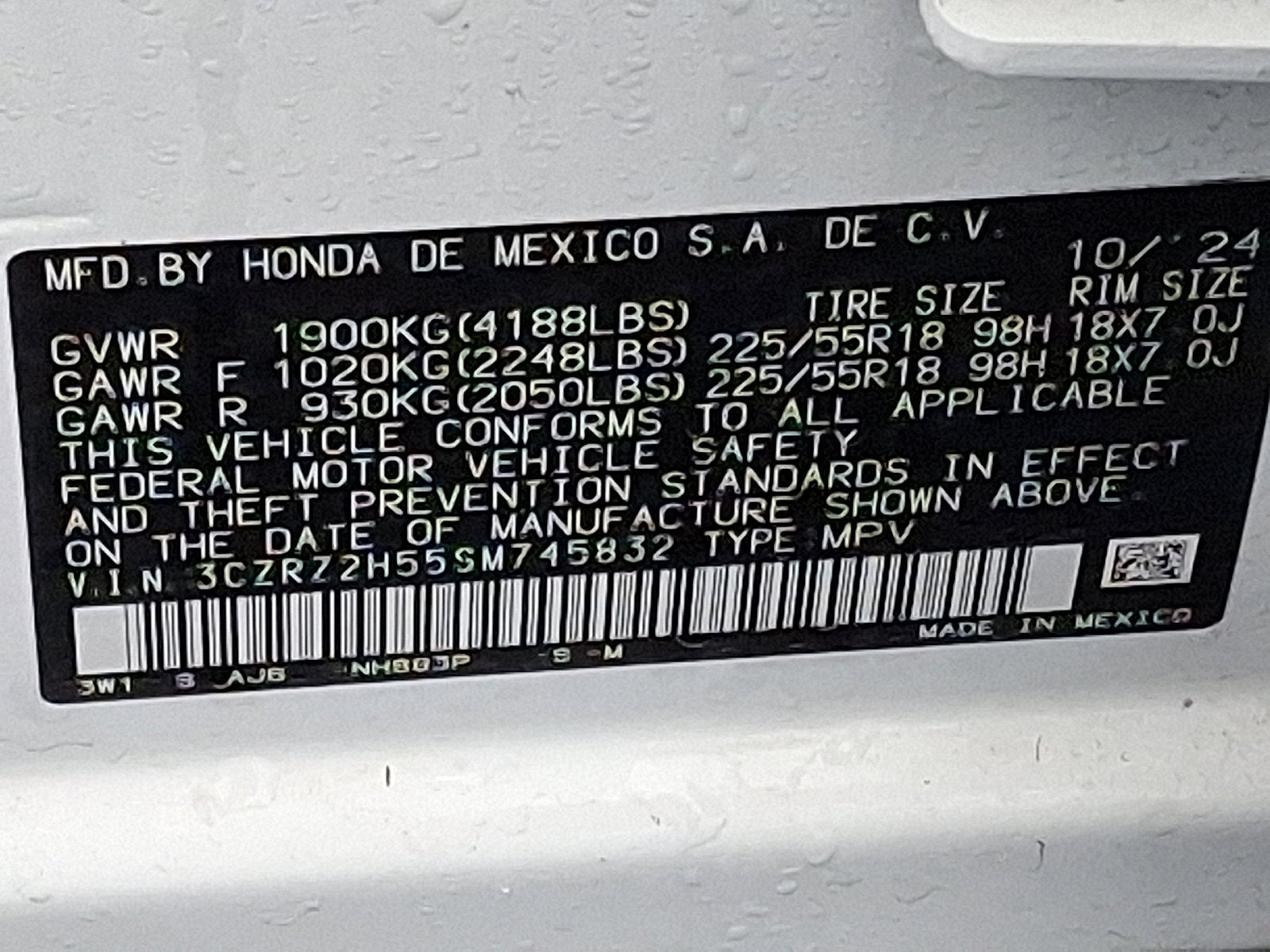 2025 Honda HR-V Sport