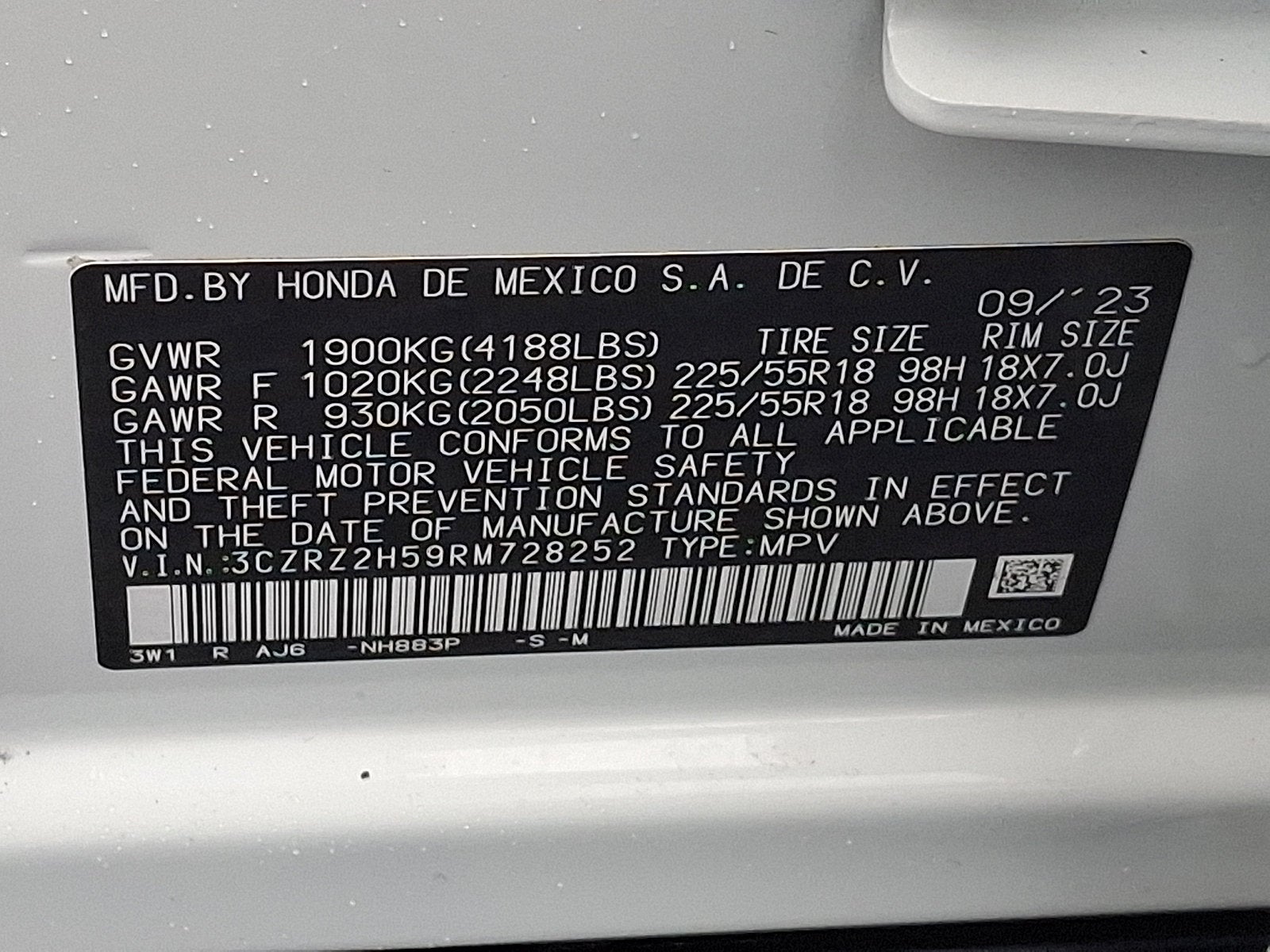 2024 Honda HR-V Sport