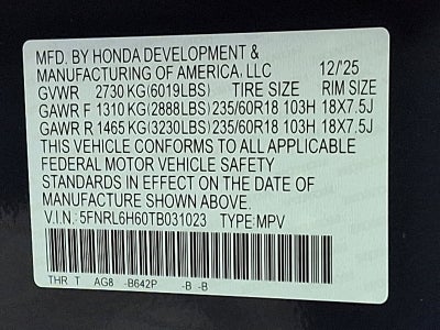 2026 Honda Odyssey EX-L