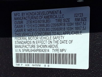 2023 Honda Odyssey EX-L