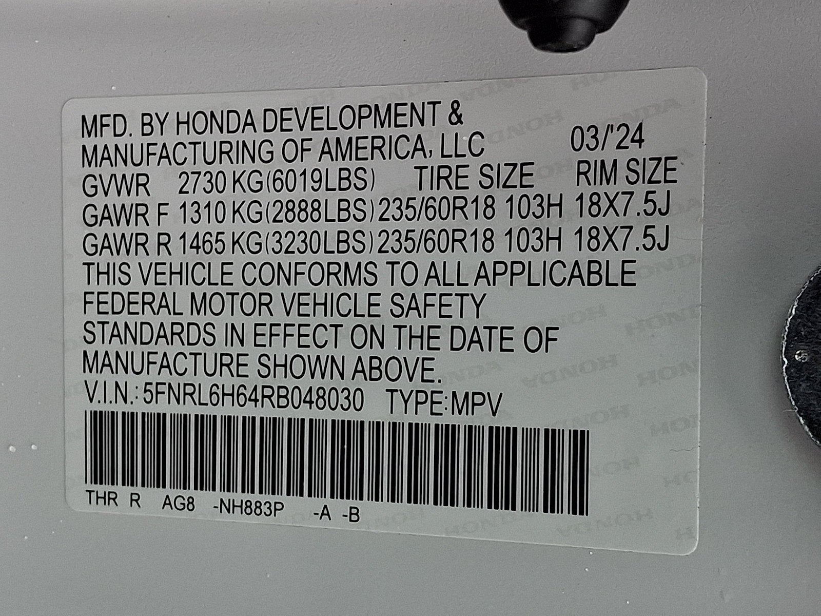 2024 Honda Odyssey EX-L