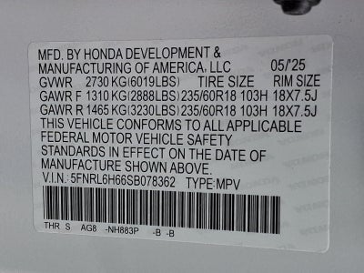 2025 Honda Odyssey EX-L