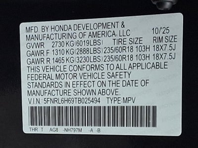 2026 Honda Odyssey EX-L