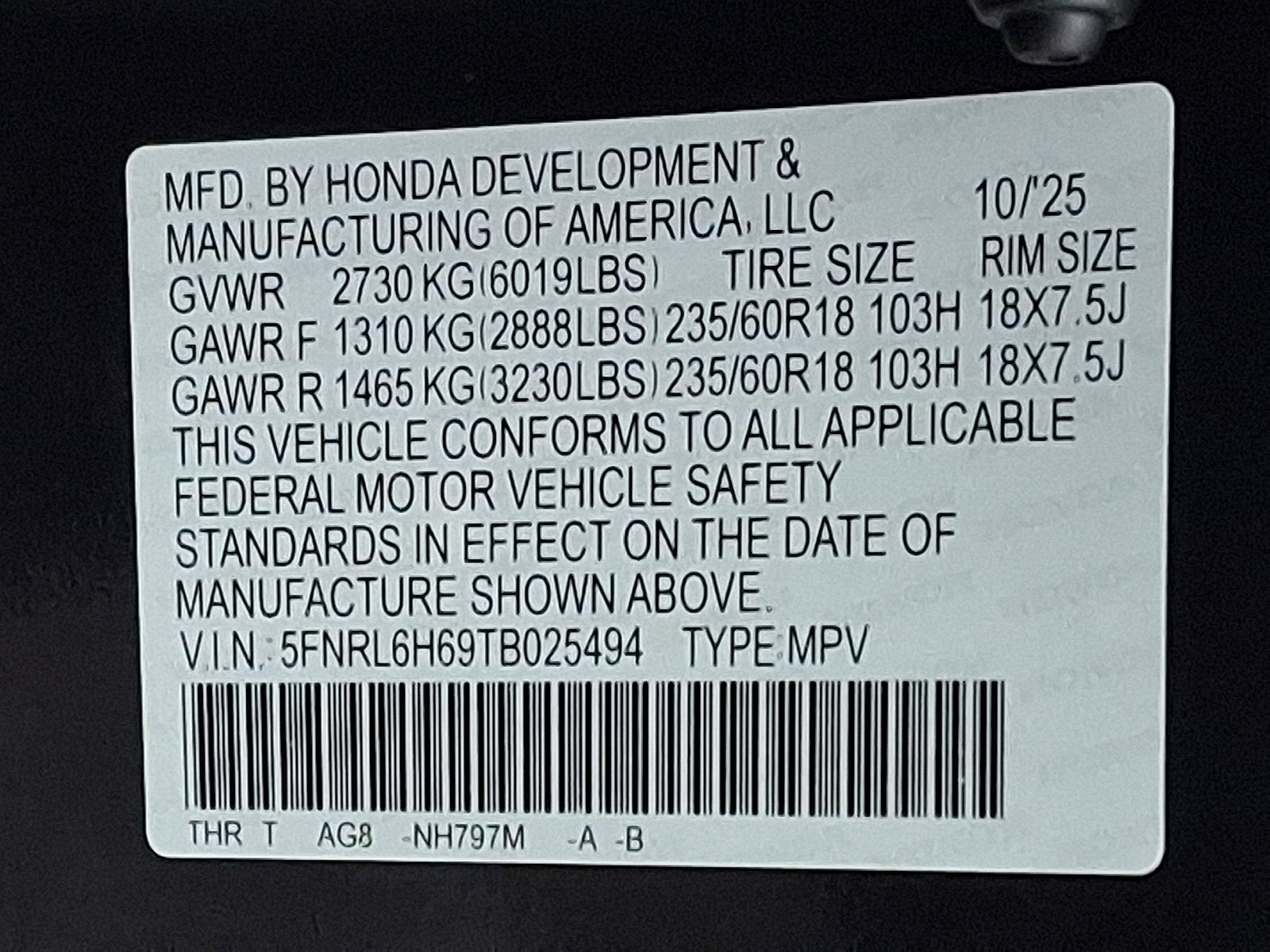 2026 Honda Odyssey EX-L