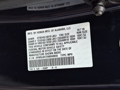 2019 Honda Odyssey EX-L with Navi/RES