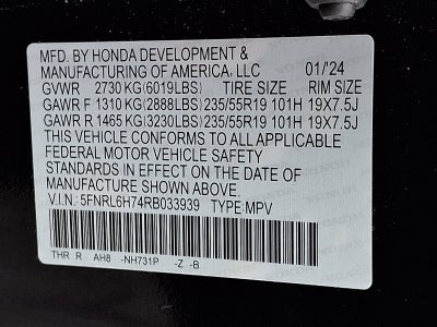 2024 Honda Odyssey Sport