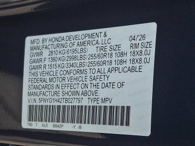 2026 Honda Pilot EX-L