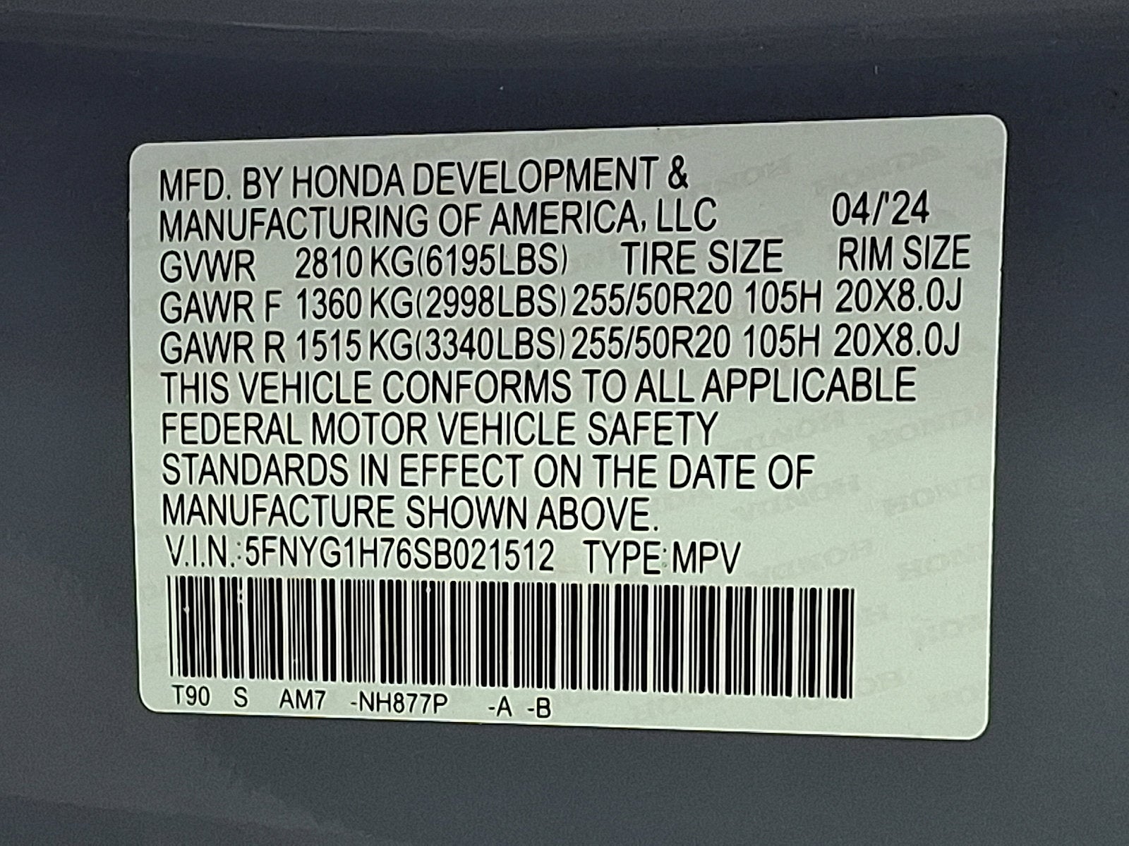 2025 Honda Pilot Touring