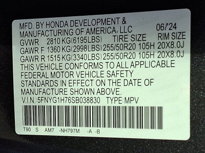 2025 Honda Pilot Touring