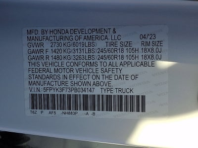 2023 Honda Ridgeline RTL-E