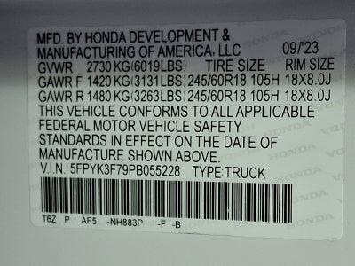 2023 Honda Ridgeline RTL-E