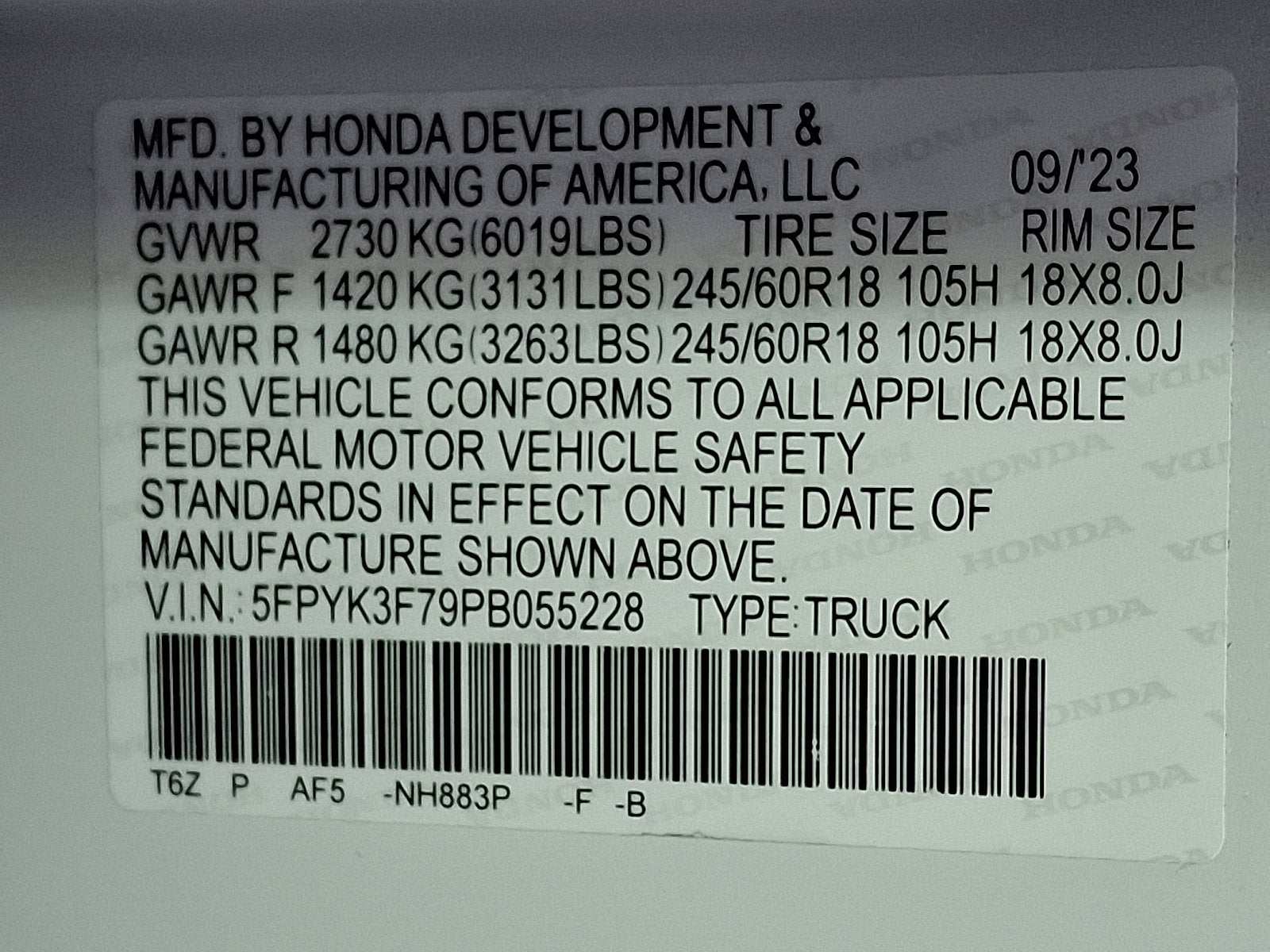 2023 Honda Ridgeline RTL-E