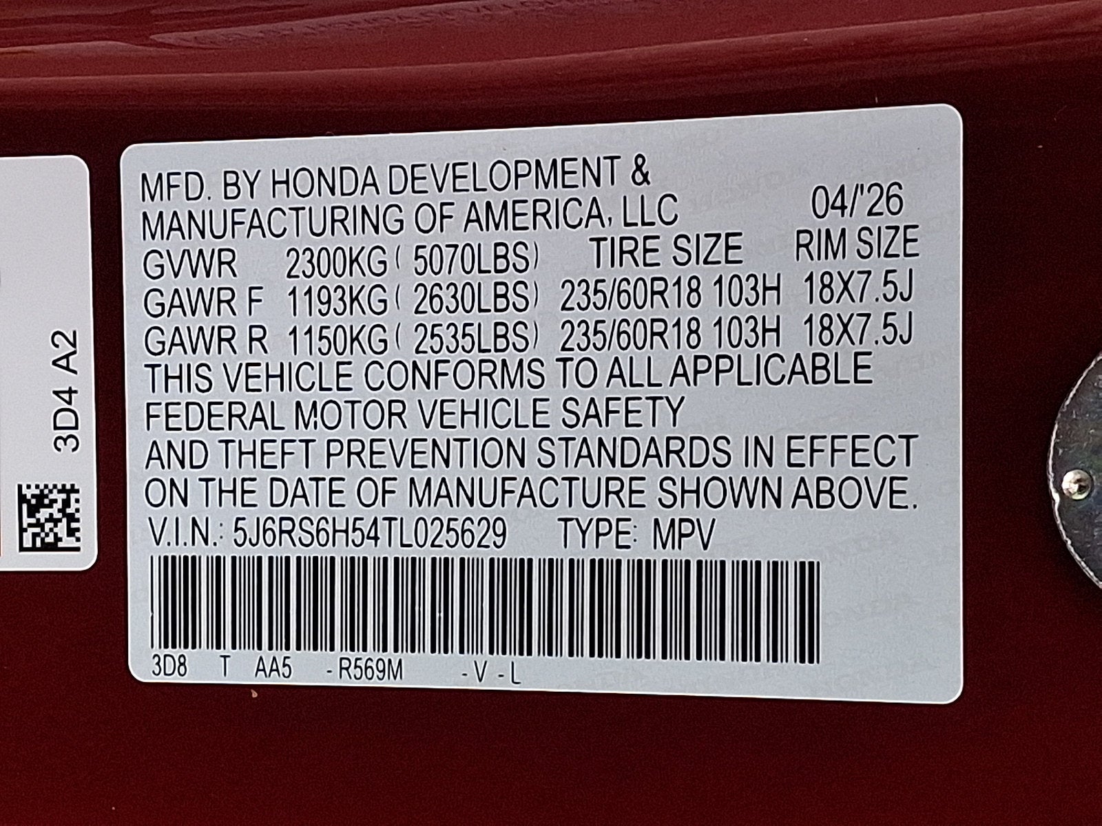 2026 Honda CR-V Hybrid Sport