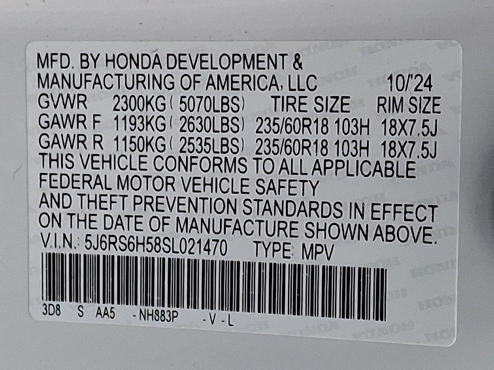 2025 Honda CR-V Hybrid Sport