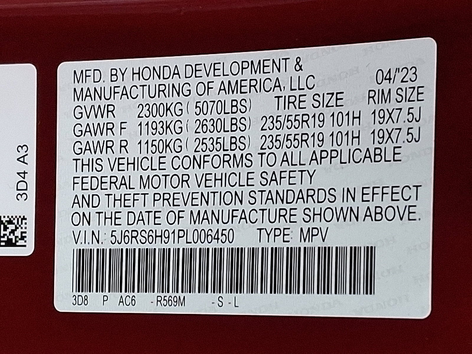 2023 Honda CR-V Hybrid Sport Touring