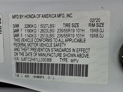 2020 Acura RDX with Technology Pkg