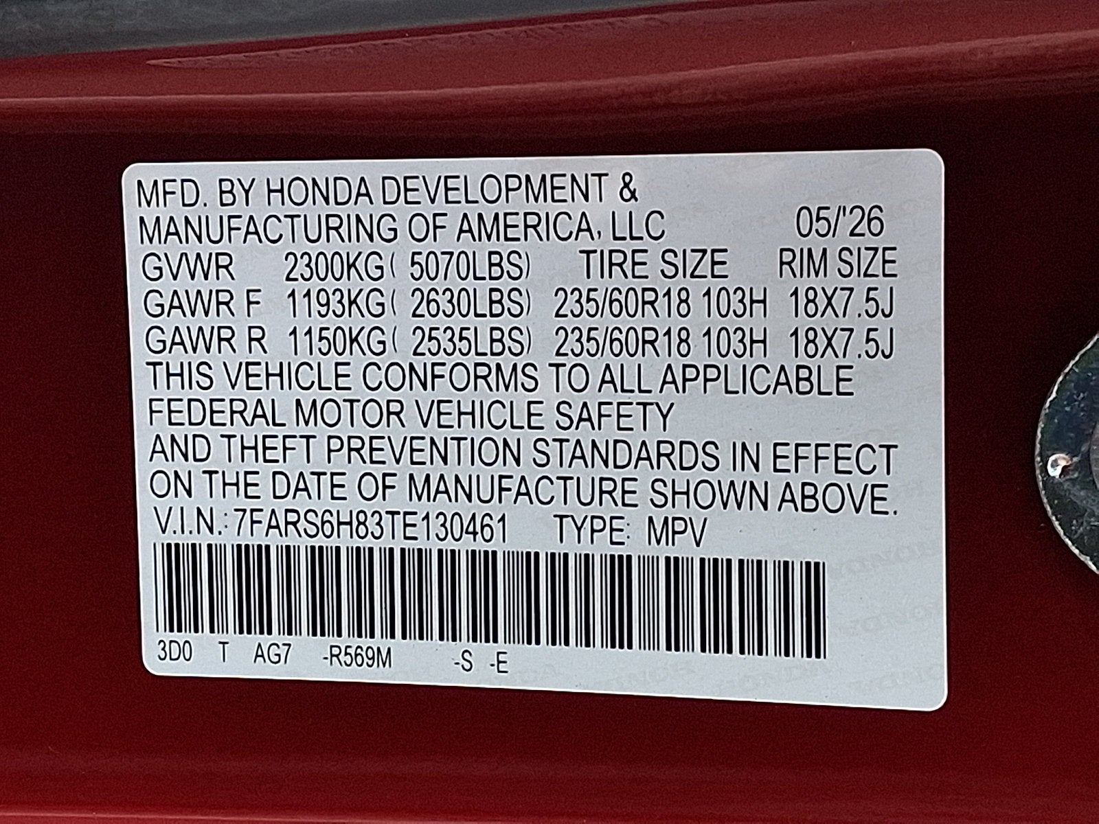 2026 Honda CR-V Hybrid Sport-L