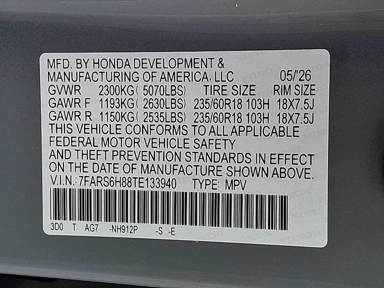 2026 Honda CR-V Hybrid Sport-L