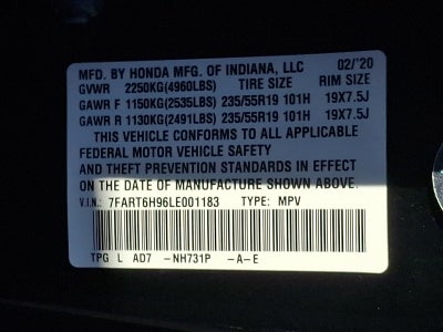 2020 Honda CR-V Hybrid Touring