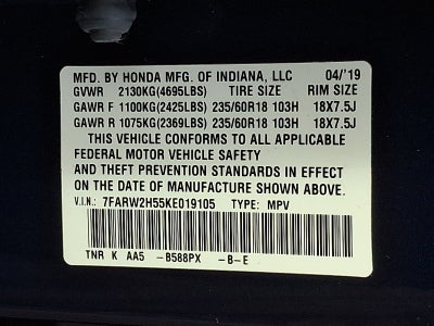 2019 Honda CR-V EX