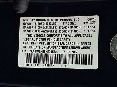 2019 Honda CR-V EX-L