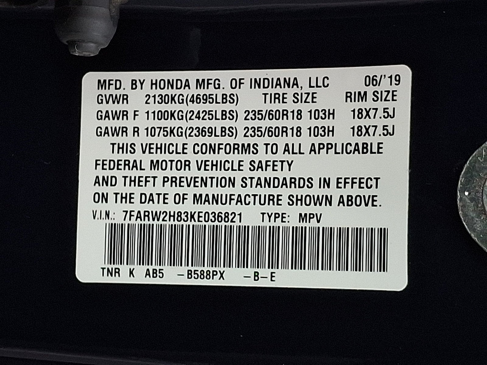 2019 Honda CR-V EX-L