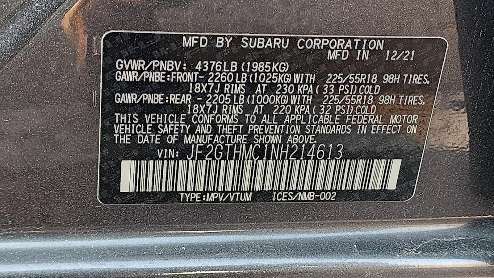 2022 Subaru Crosstrek Limited