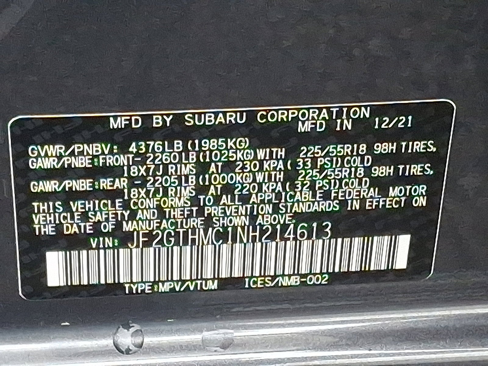 2022 Subaru Crosstrek Limited