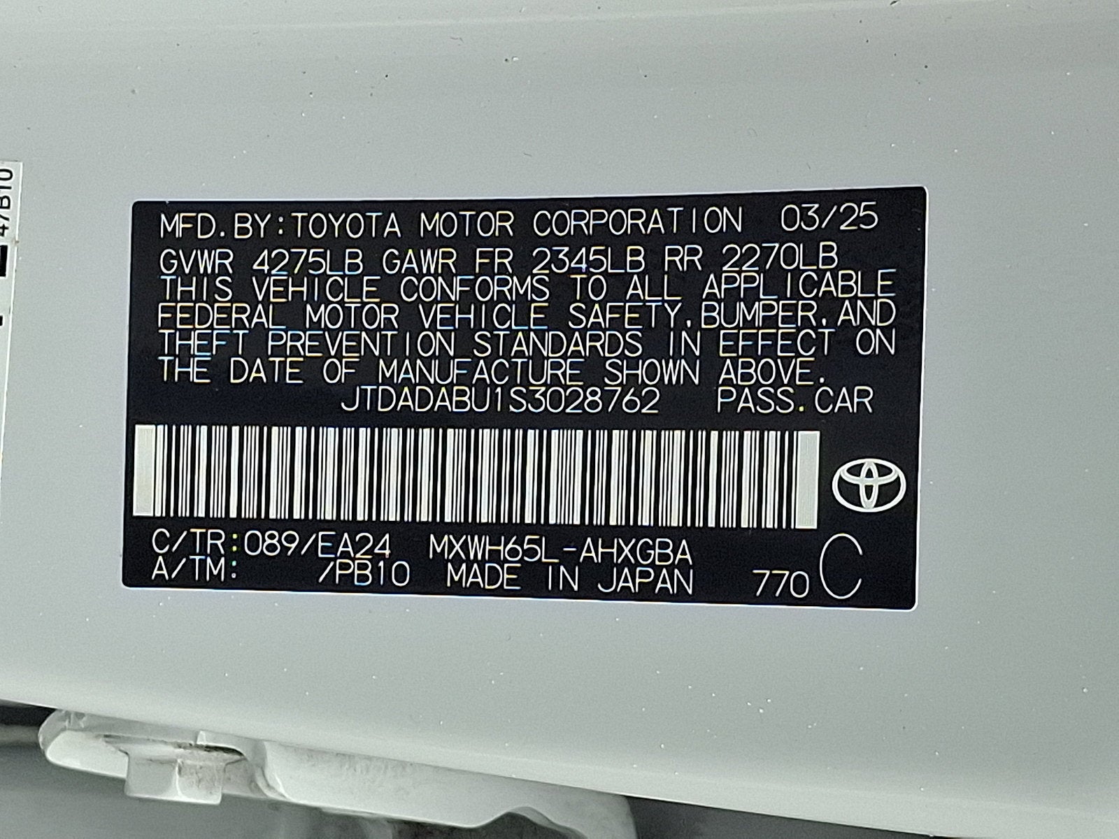 2025 Toyota Prius Nightshade