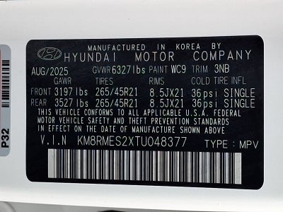 2026 Hyundai Palisade Calligraphy